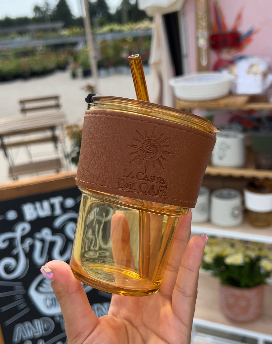 GLASS TRAVEL MUG