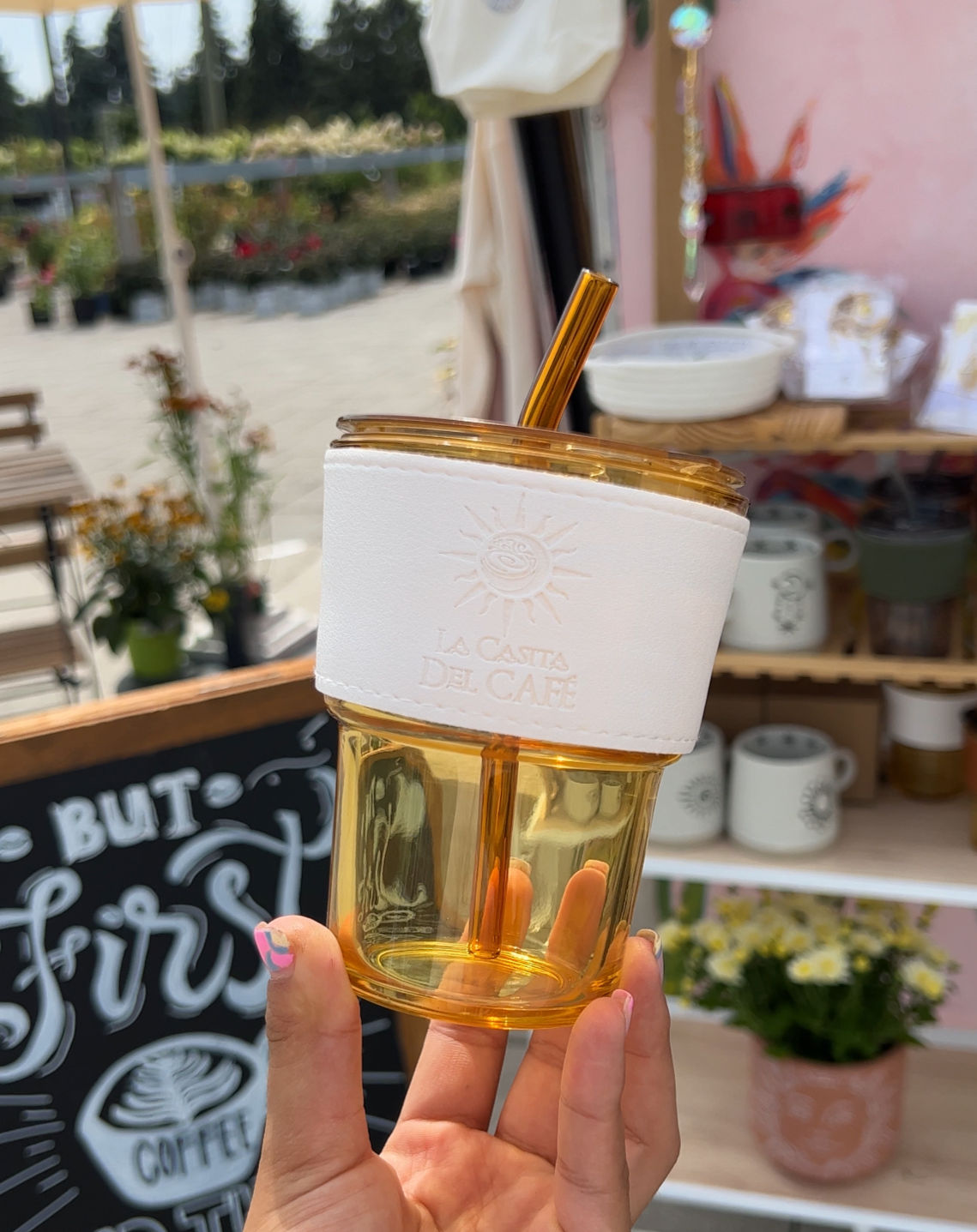 GLASS TRAVEL MUG