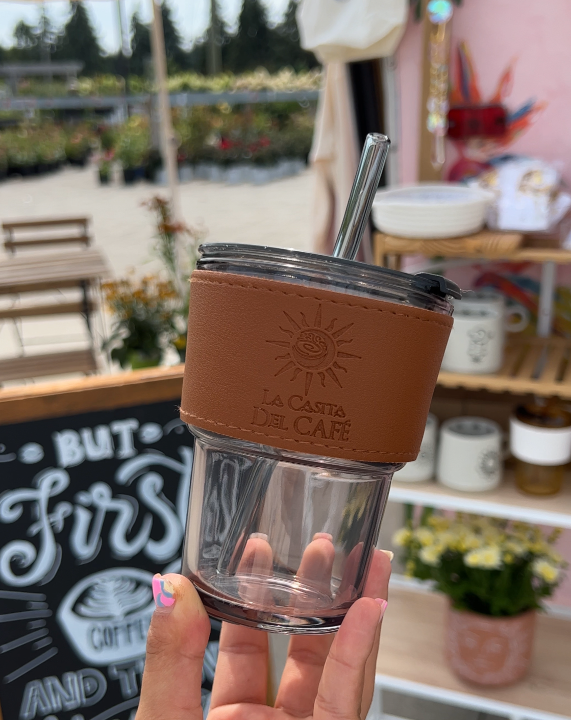 GLASS TRAVEL MUG