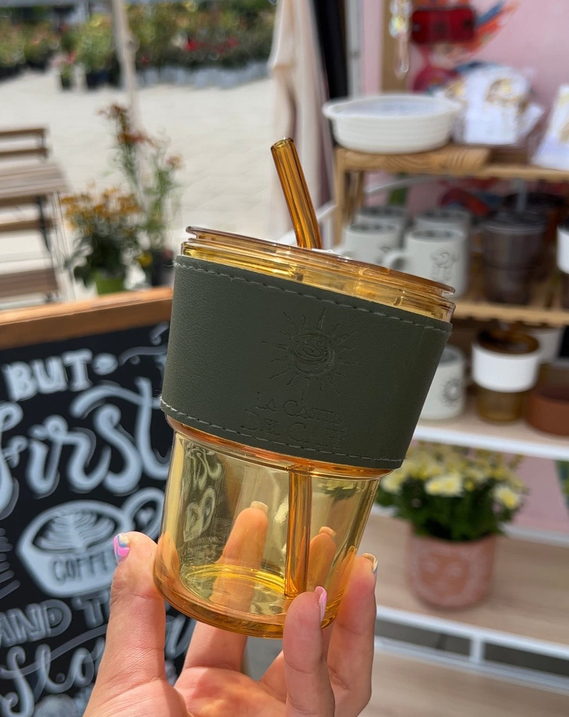 GLASS TRAVEL MUG